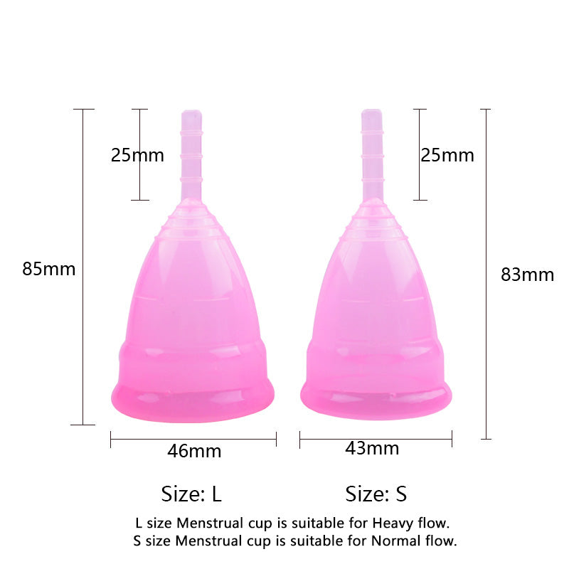 1PCS Menstrual Cup for Periods Tampons Feminine Care Hygienemenstrual Cup Menses' Cup For Lady Period Women Reusable Lady Cup silicone