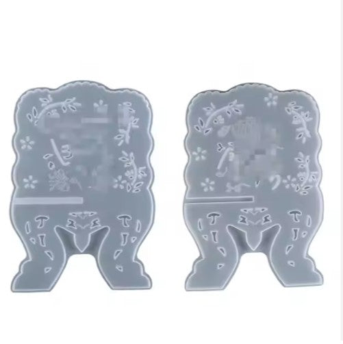 2pcs Quran Holder Rail Silicone Mold for Epoxy Resin