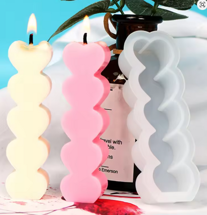 Heart Shape Silicone Mold for Candle Soap & Baking