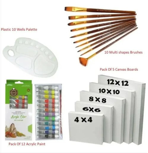 28-Piece Professional Artist Painting Kit