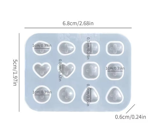 12 in 1 Gemstone Earring Silicone Mold